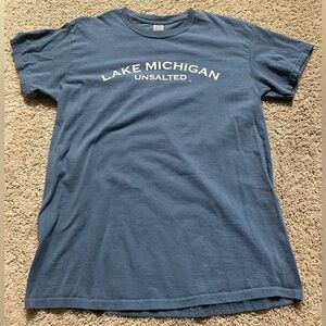 Lake Michigan Unsalted T-shirt. Size medium.